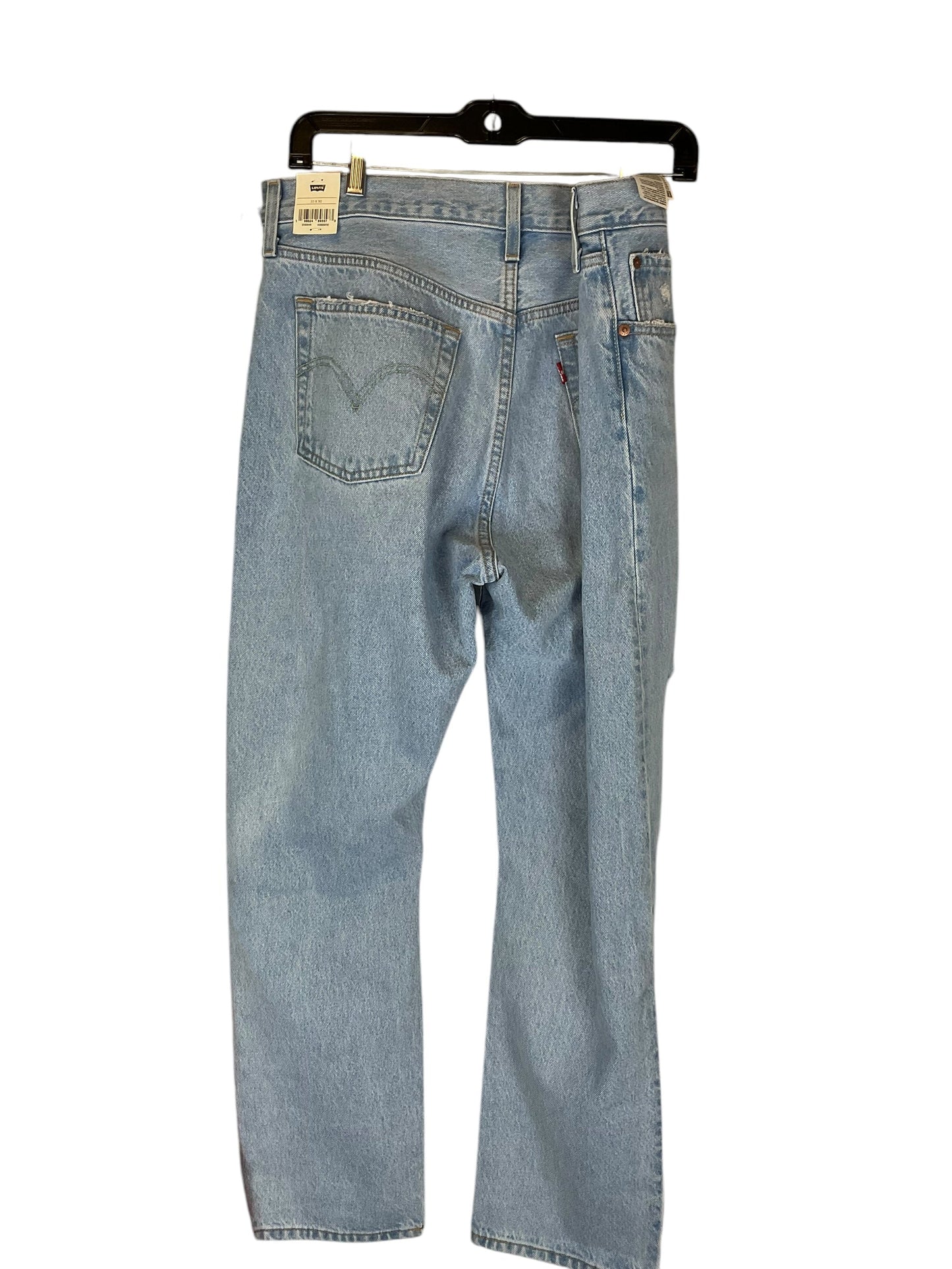 Jeans Straight By Levis In Blue Denim, Size: 16