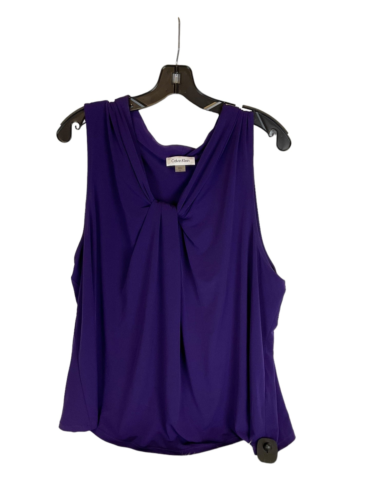 Purple Top Sleeveless Calvin Klein, Size 3x