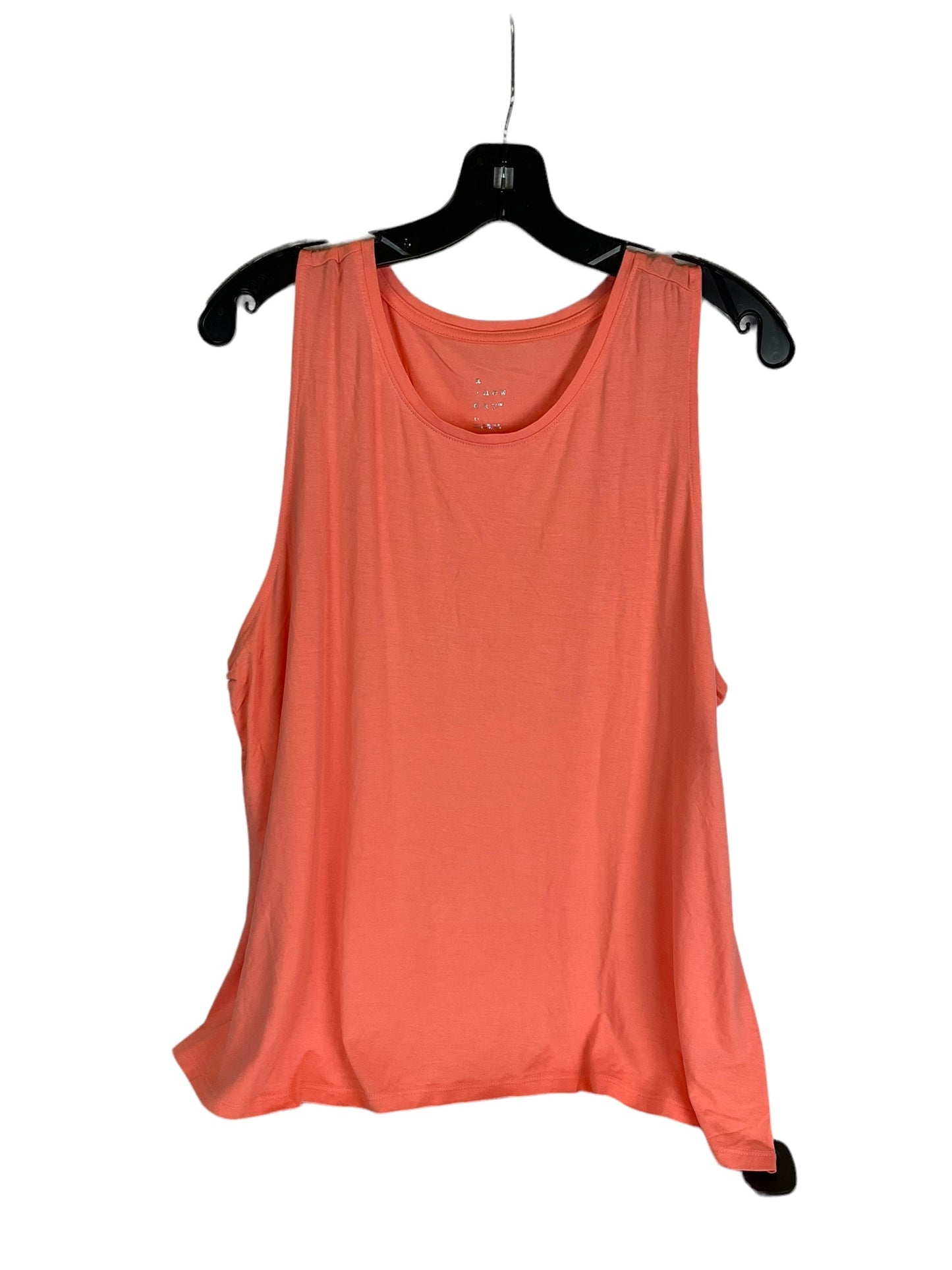 Peach Top Sleeveless Basic A New Day, Size 1x