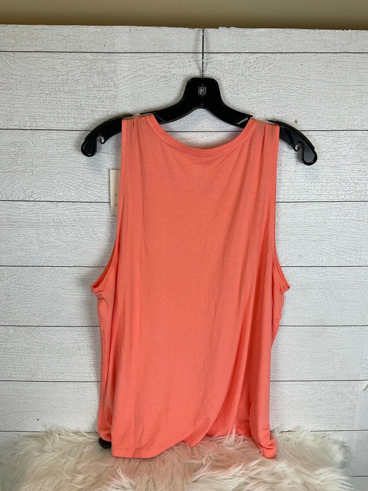 Peach Top Sleeveless Basic A New Day, Size 1x