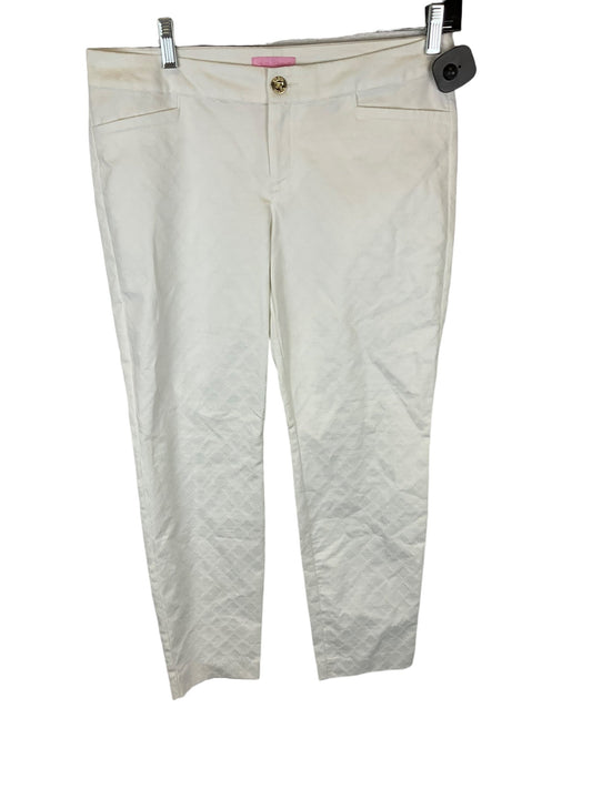 White Pants Designer Lilly Pulitzer, Size 6
