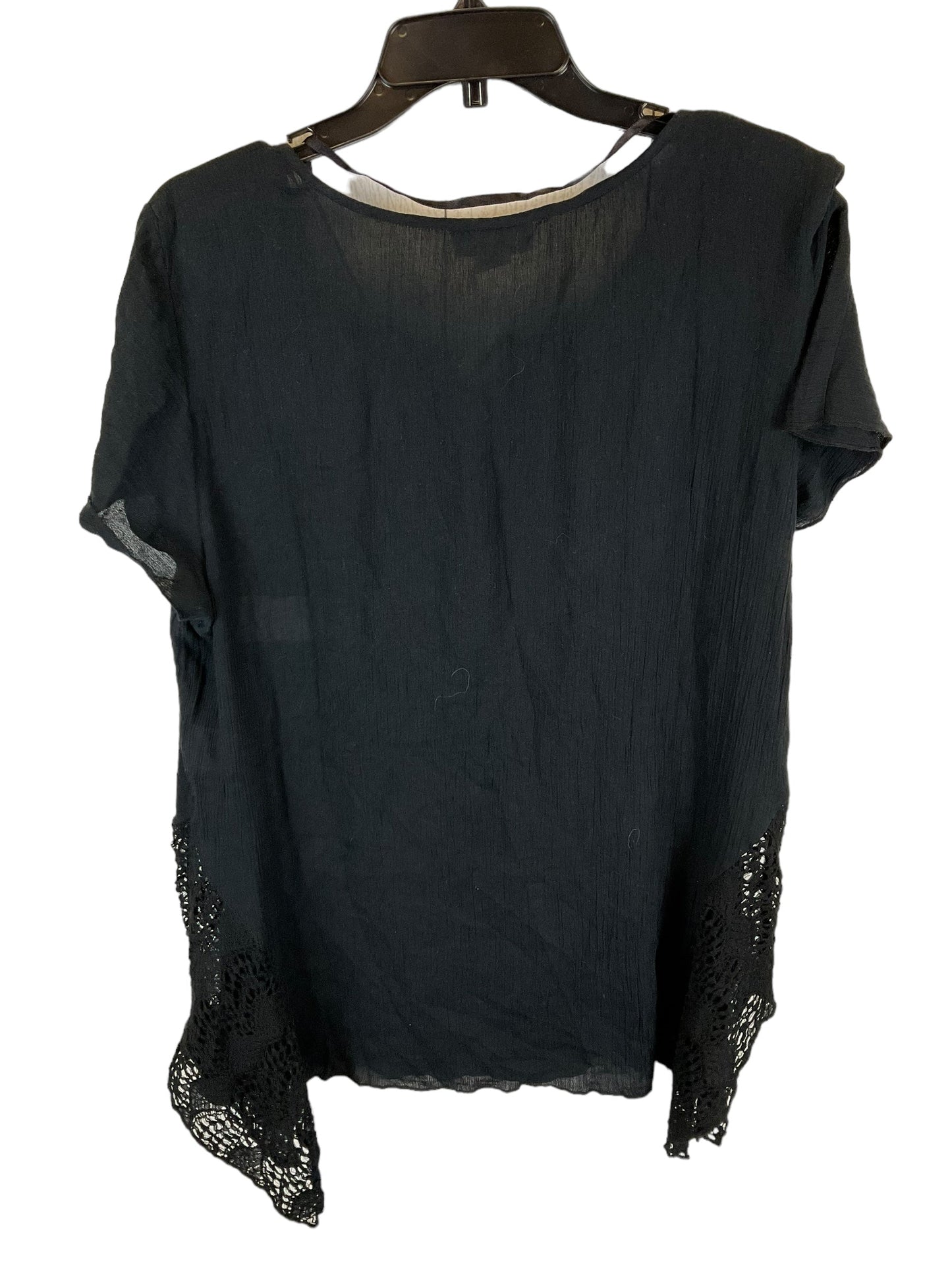 Black Top Short Sleeve Style And Company, Size Xl