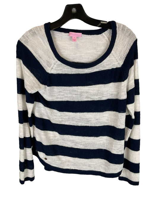 Top Long Sleeve By Lilly Pulitzer In Striped Pattern, Size: M