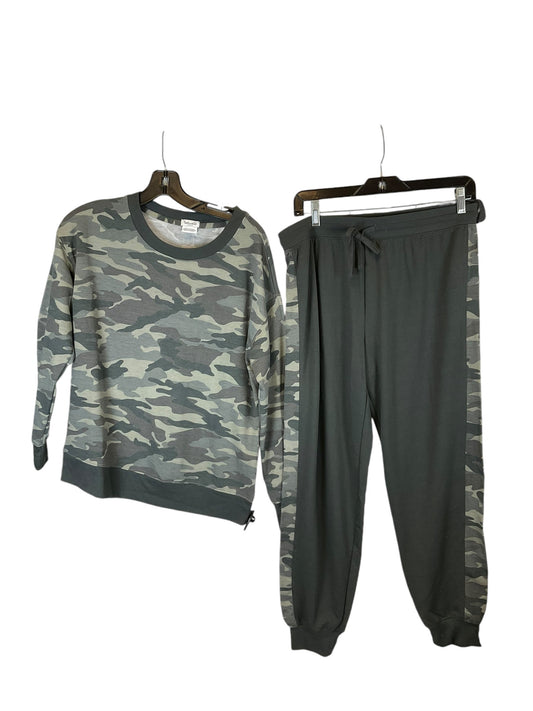 Pants Set 2pc By Splendid In Camouflage Print, Size: S