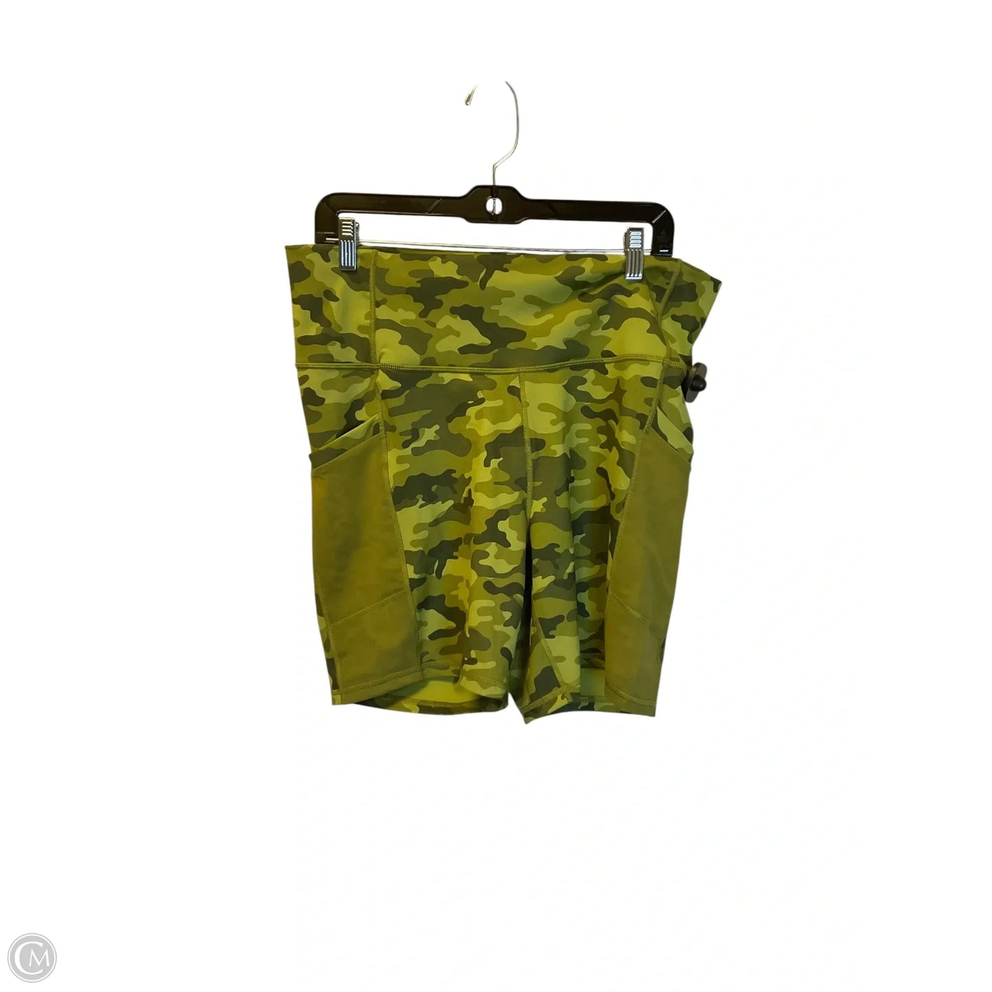 Athletic Shorts By Fabletics In Green, Size: 1x