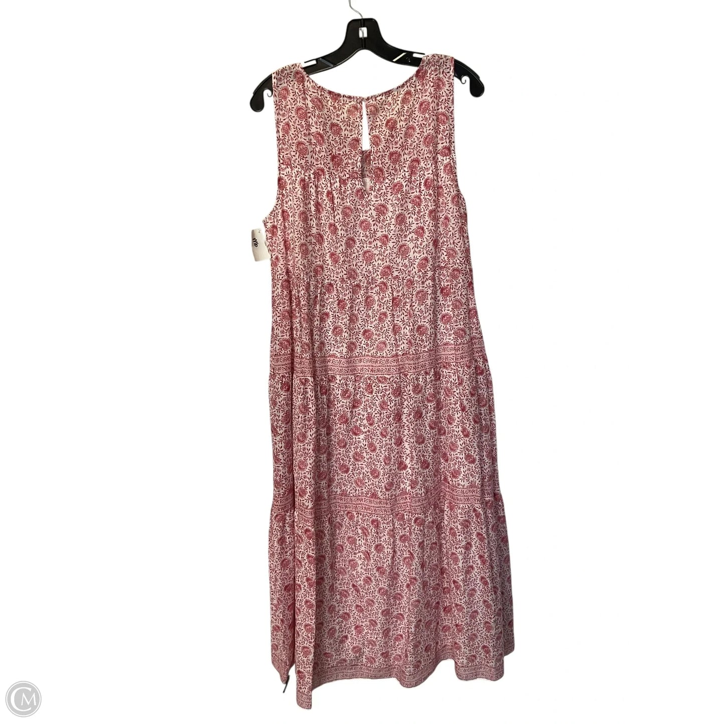 Dress Casual Maxi By Max Studio In Red & White, Size: L