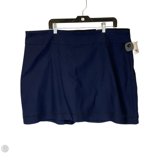 Skort By Crown And Ivy In Blue, Size: 2x