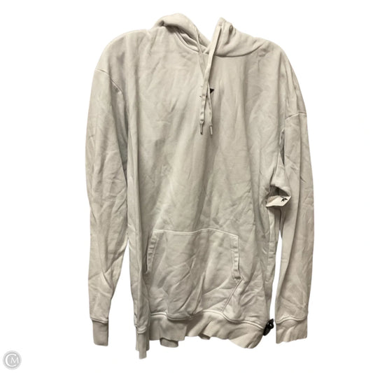 Athletic Top Long Sleeve Hoodie By Gym Shark In White, Size: M