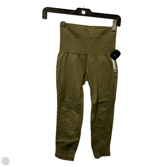 Athletic Leggings Capris By Gym Shark In Green, Size: 0