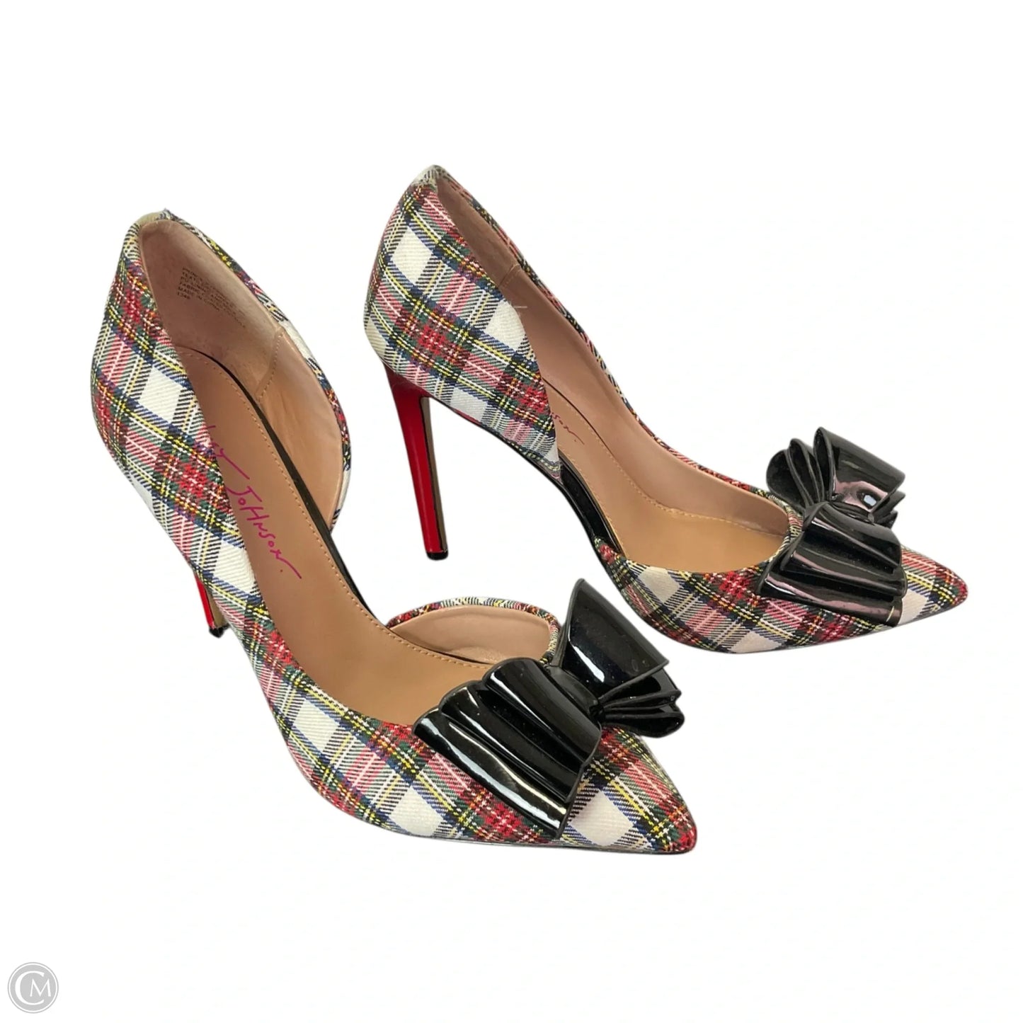 Shoes Heels Stiletto By Betsey Johnson In Plaid Pattern, Size: 8