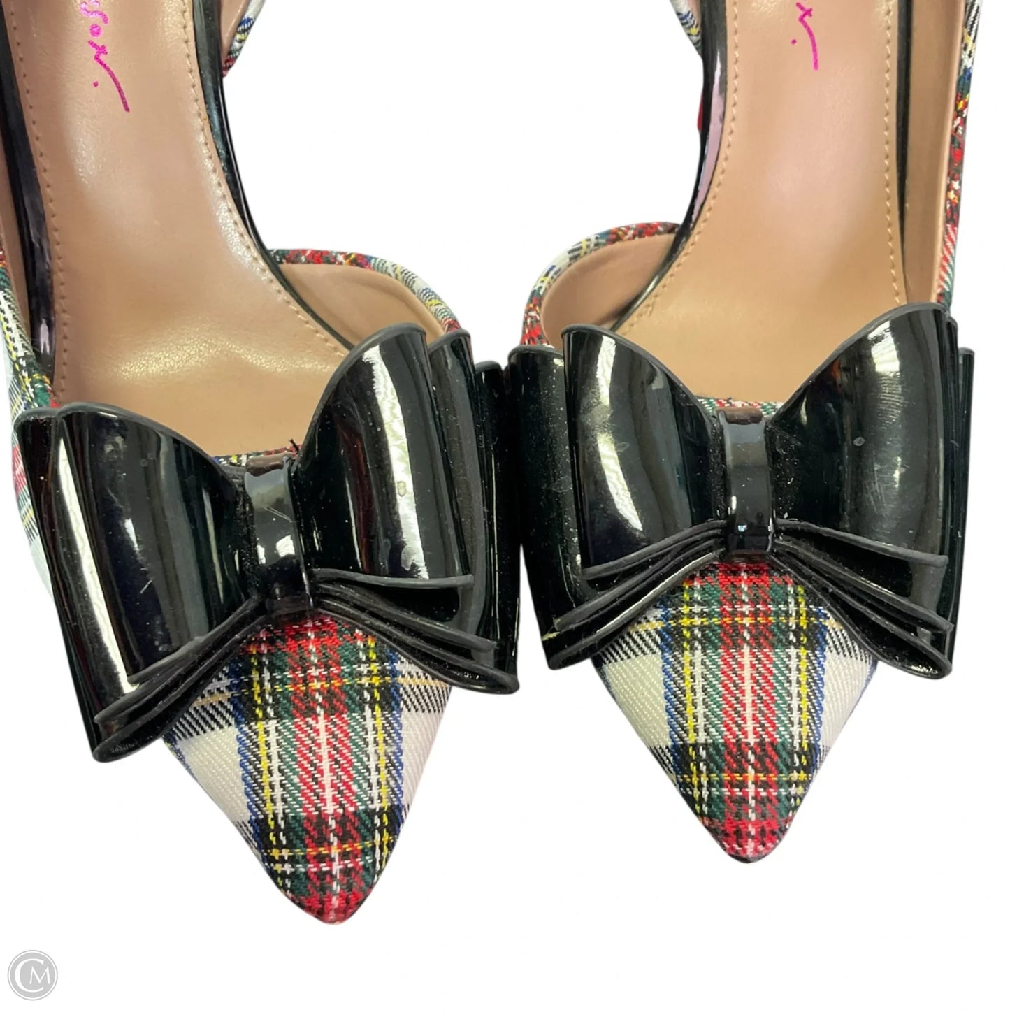 Shoes Heels Stiletto By Betsey Johnson In Plaid Pattern, Size: 8
