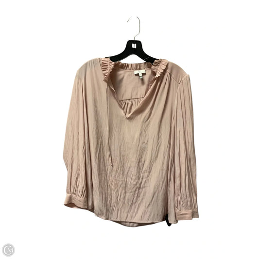 Top Long Sleeve By Joie In Pink, Size: S
