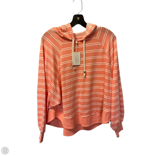 Sweatshirt Hoodie By Mudpie In Orange, Size: S