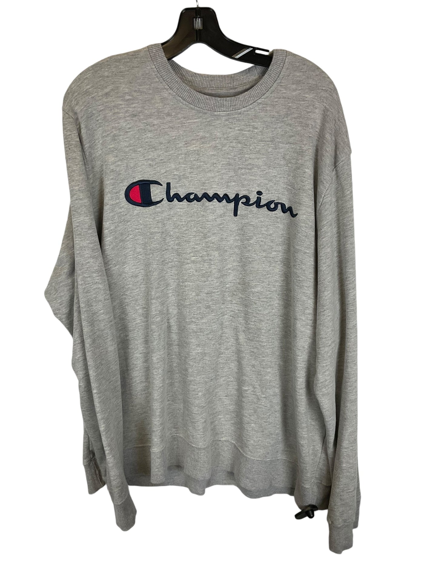 Sweatshirt Crewneck By Champion In Grey, Size: Xxl