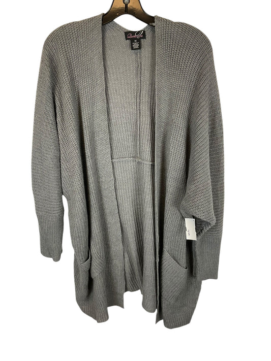 Cardigan By Clothes Mentor In Grey, Size: 3x