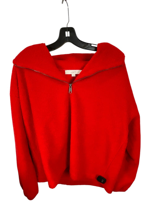 Sweatshirt Collar By Loft In Red, Size: Xl