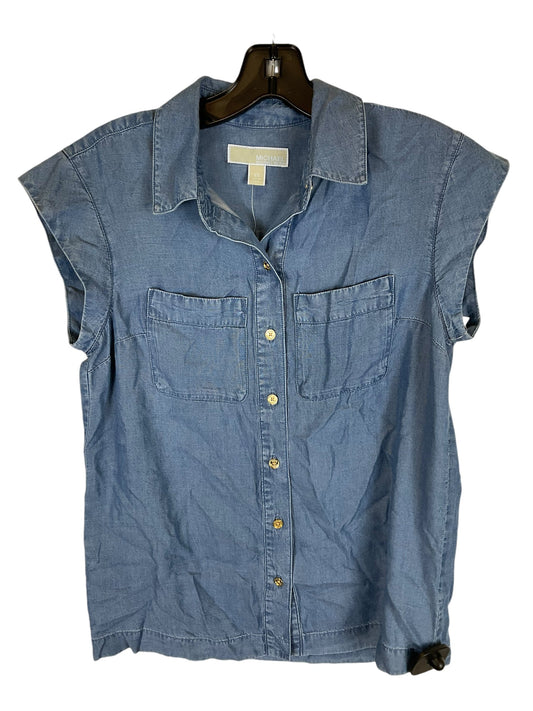 Top Short Sleeve By Michael By Michael Kors In Blue, Size: Xs