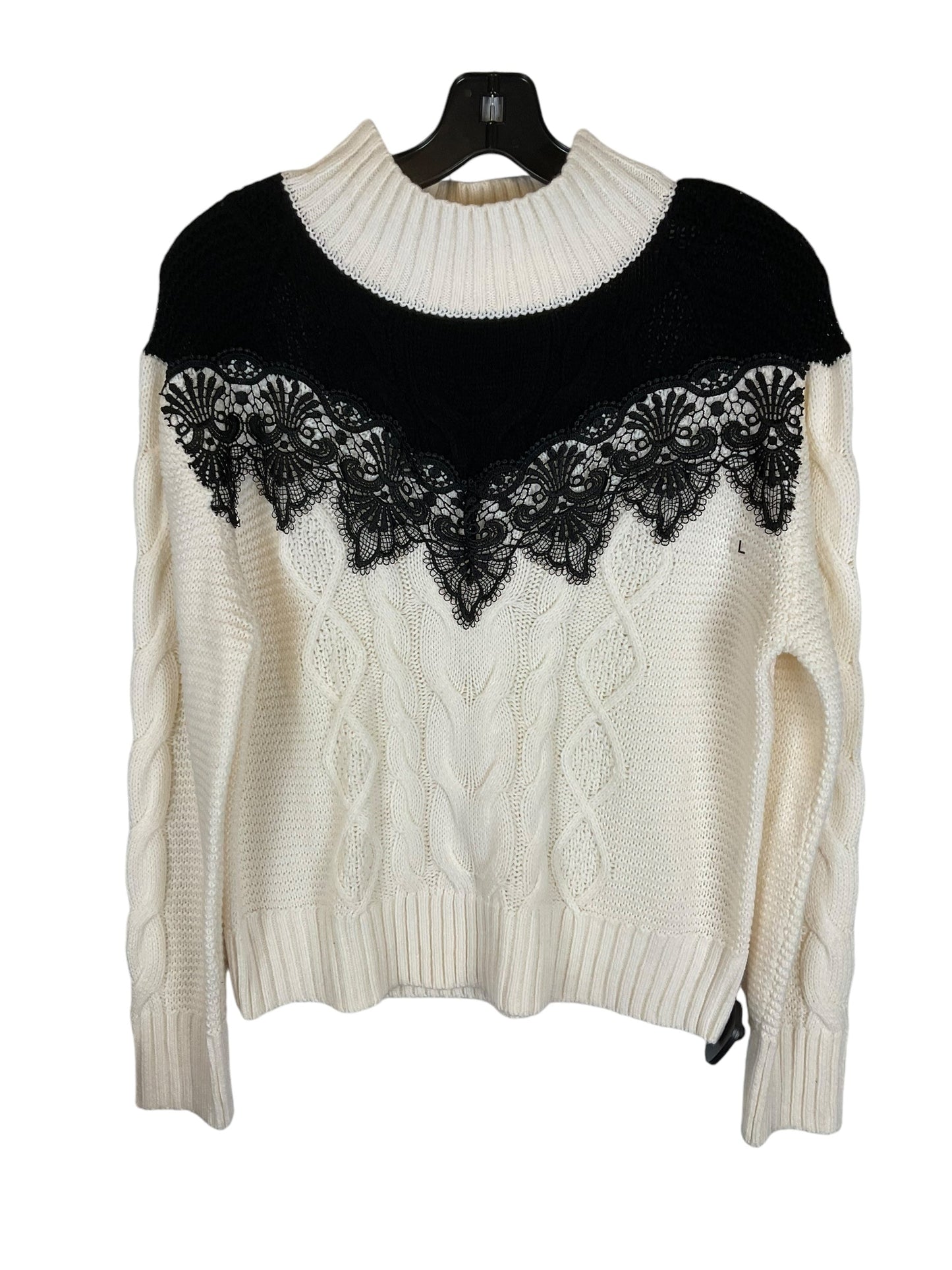 Sweater By New York And Co In White, Size: L