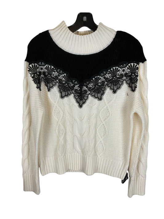 Sweater By New York And Co In White, Size: L