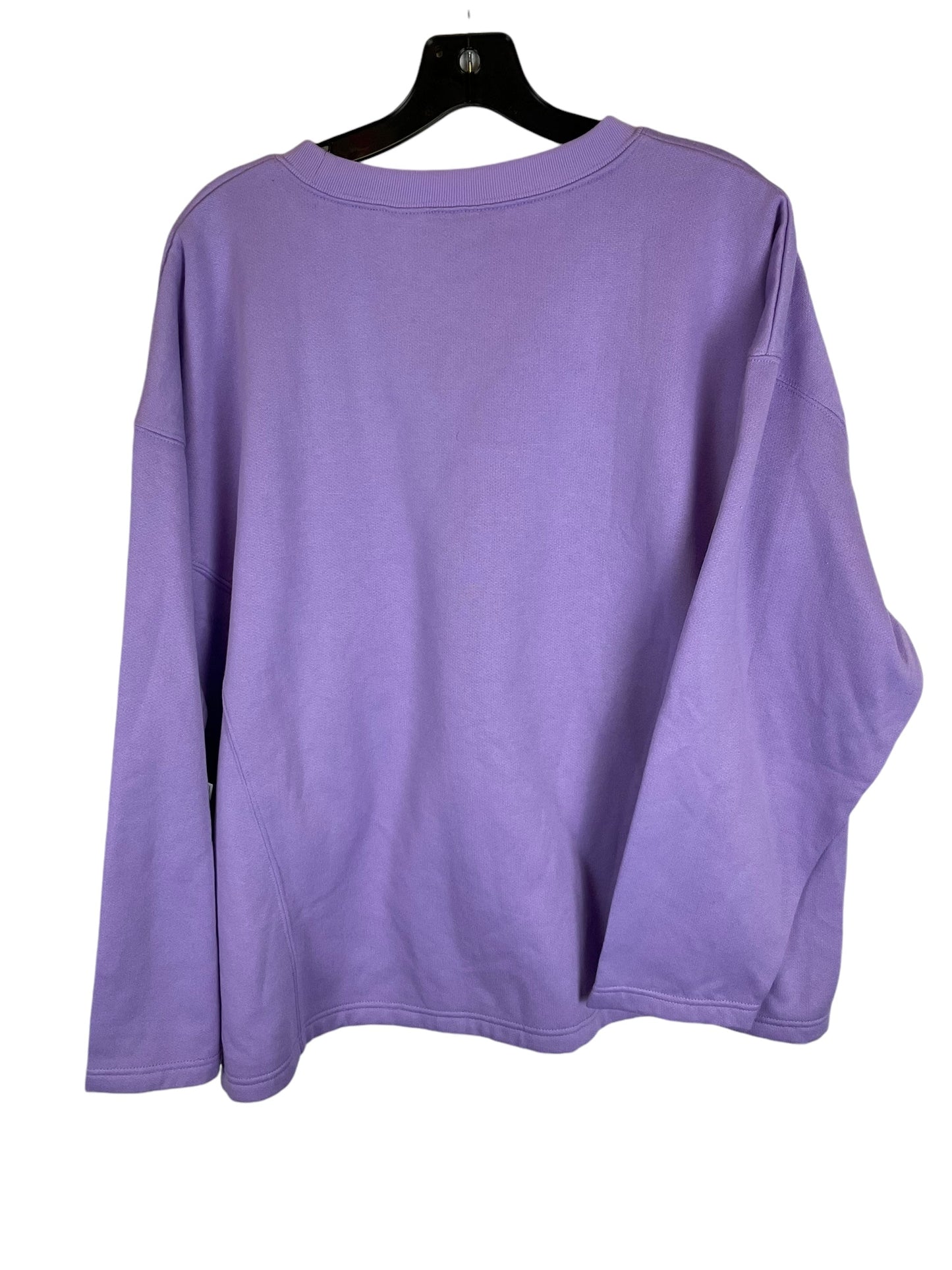 Sweatshirt Crewneck By Jennifer Lauren In Purple, Size: 3x