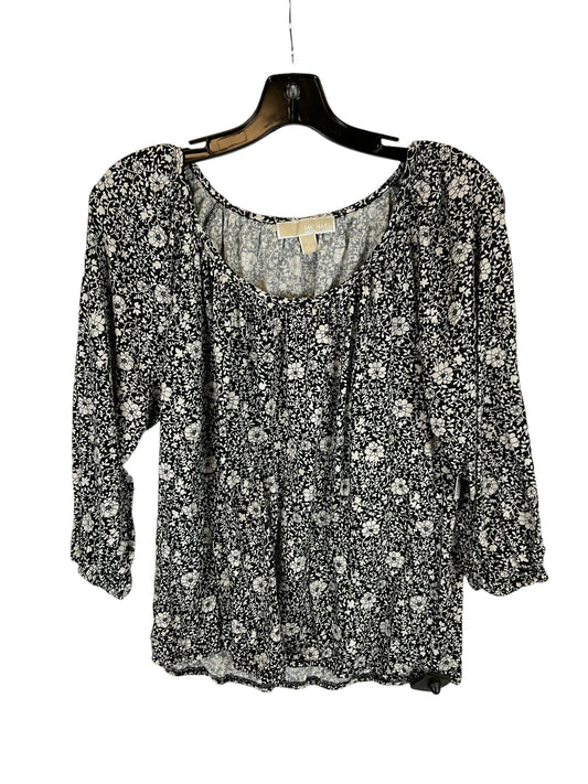 Top Long Sleeve By Michael By Michael Kors In Black, Size: L