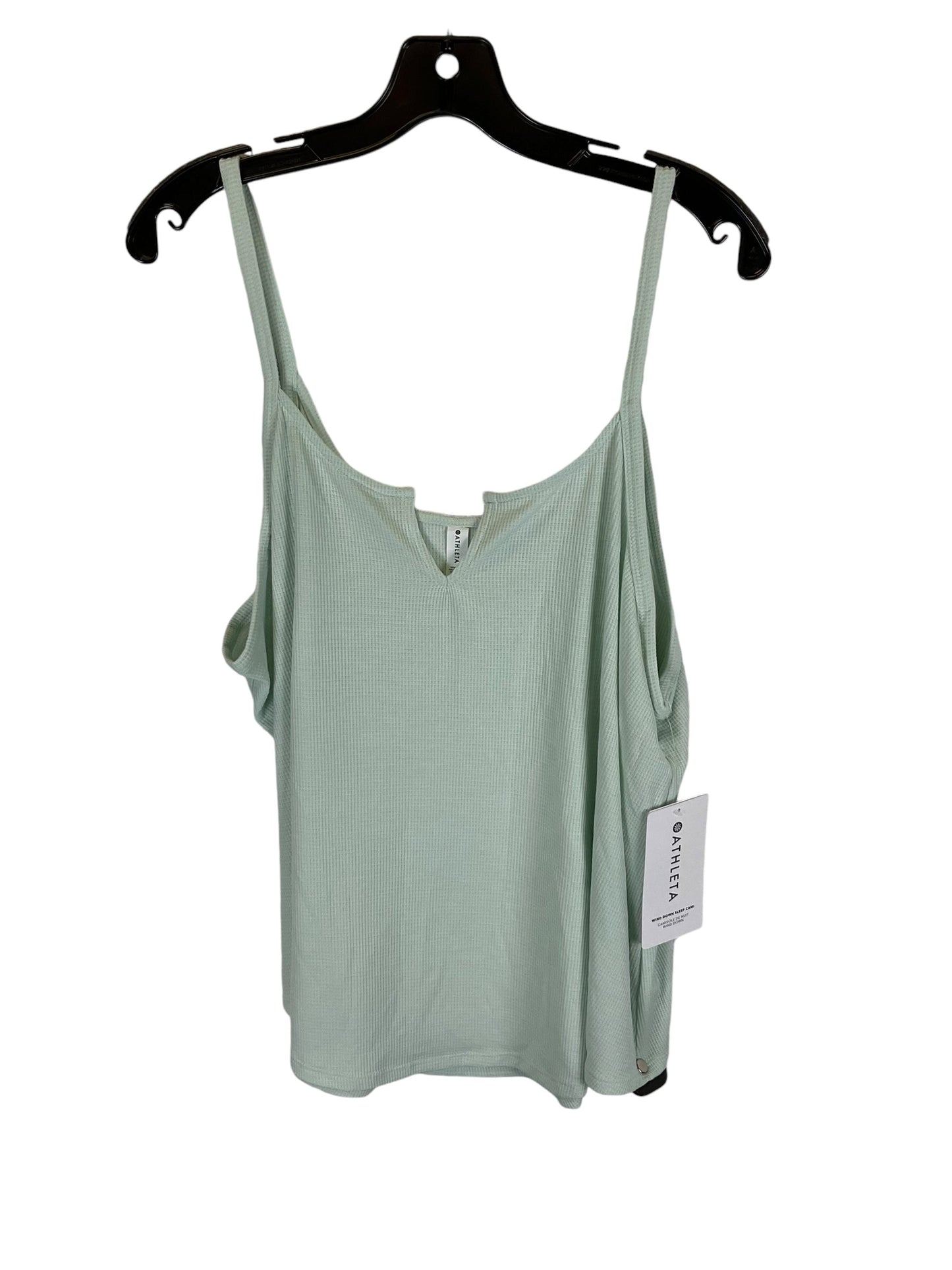 Top Sleeveless By Athleta In Green, Size: 1x