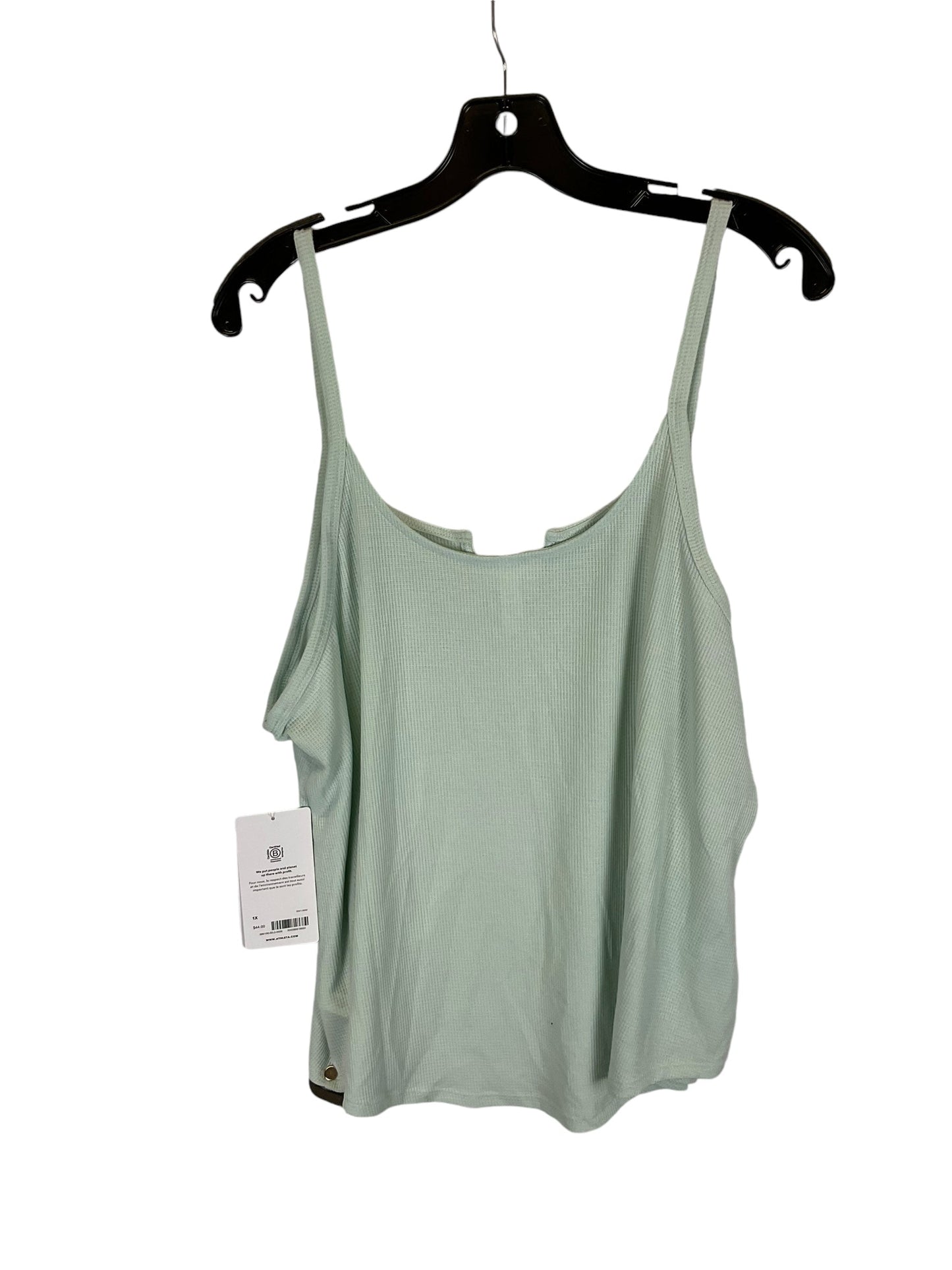 Top Sleeveless By Athleta In Green, Size: 1x