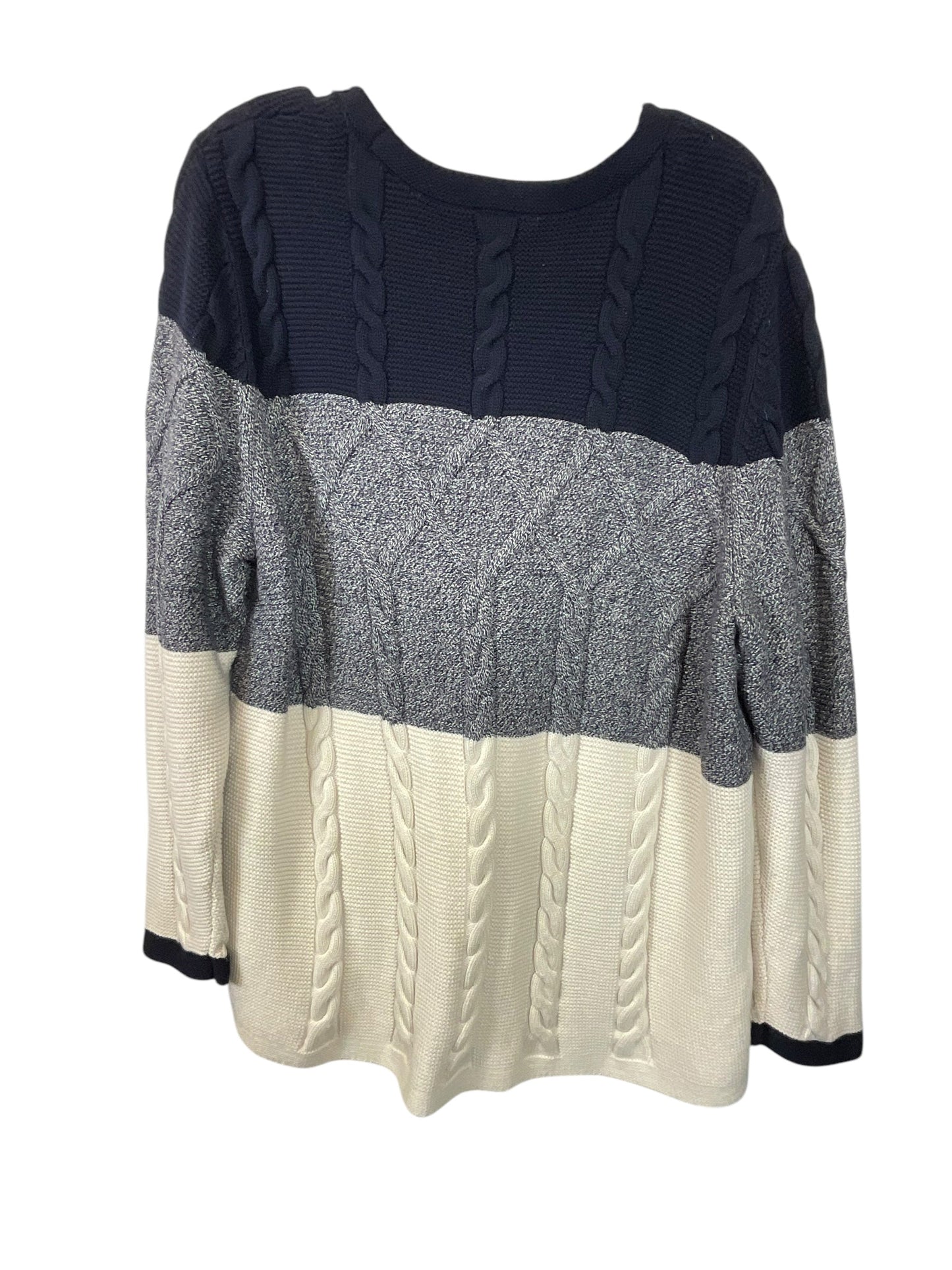 Sweatshirt Crewneck By Talbots In Navy, Size: 2x