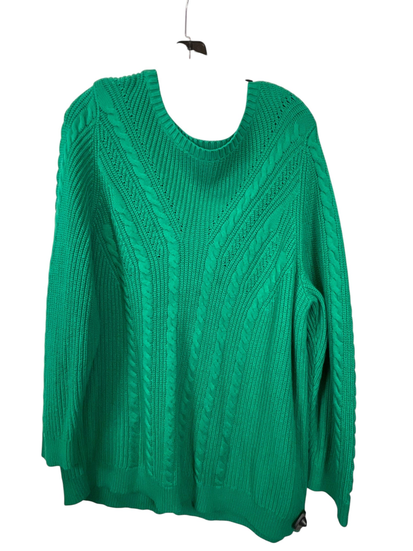 Sweater By Talbots In Green, Size: 2x