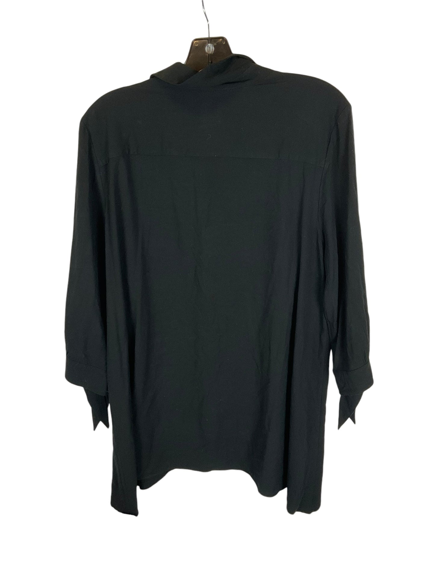 Top Long Sleeve By Chicos In Black, Size: M