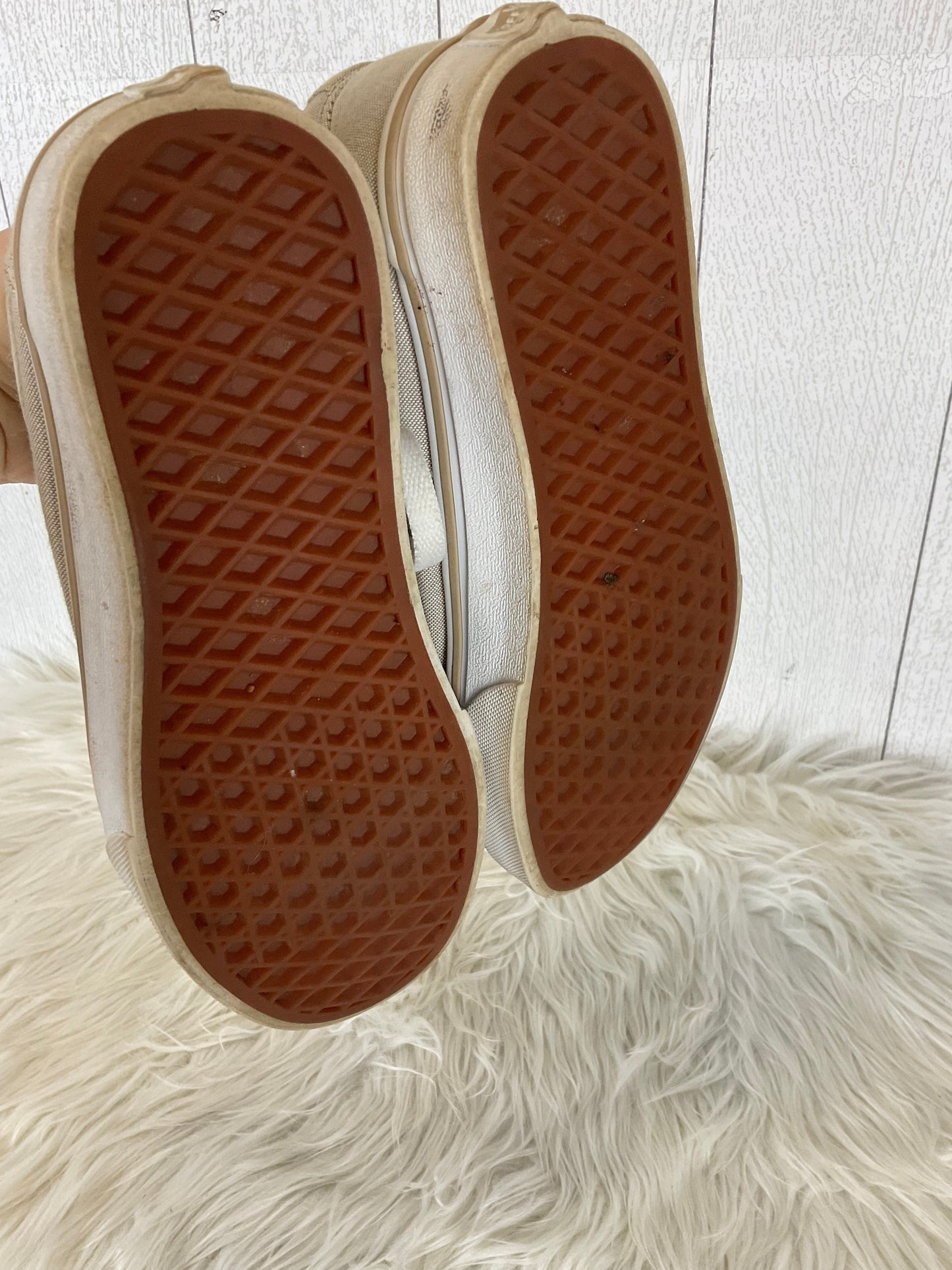 Shoes Flats By Vans In Tan, Size: 6.5