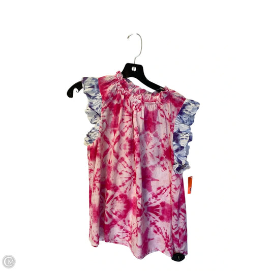 Top Sleeveless By Adrianna Papell In Tan, Size: S