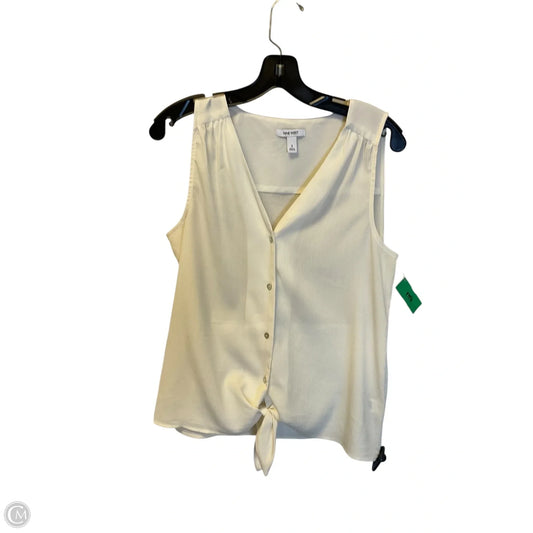 Top Sleeveless By Nine West In White, Size: S