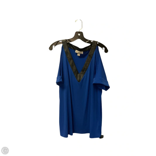 Top Short Sleeve By Michael By Michael Kors In Blue, Size: Xl