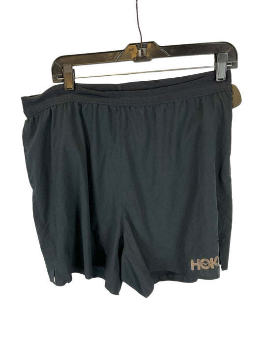 Black Athletic Shorts Hoka, Size L