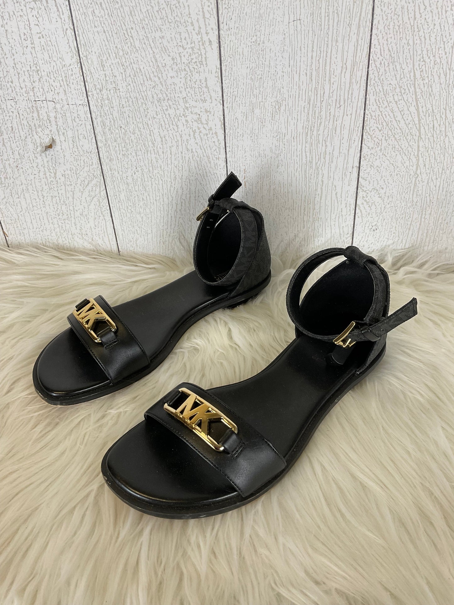 Sandals Designer By Michael Kors In Black, Size: 7.5