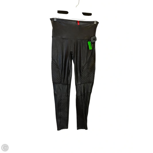 Athletic Leggings By Spanx In Black, Size: L