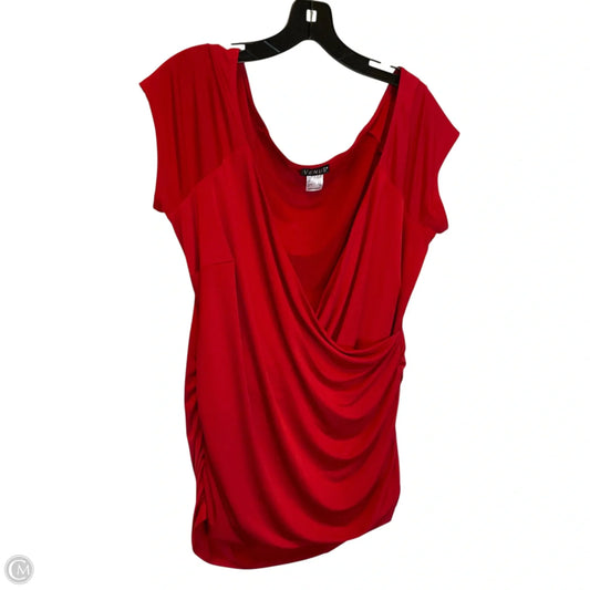 Top Short Sleeve By Venus In Red, Size: Xl