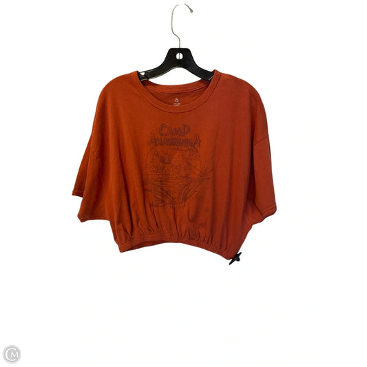 Top Short Sleeve By Aerie In Orange, Size: M