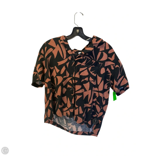 Top Short Sleeve By A New Day In Black & Brown, Size: S