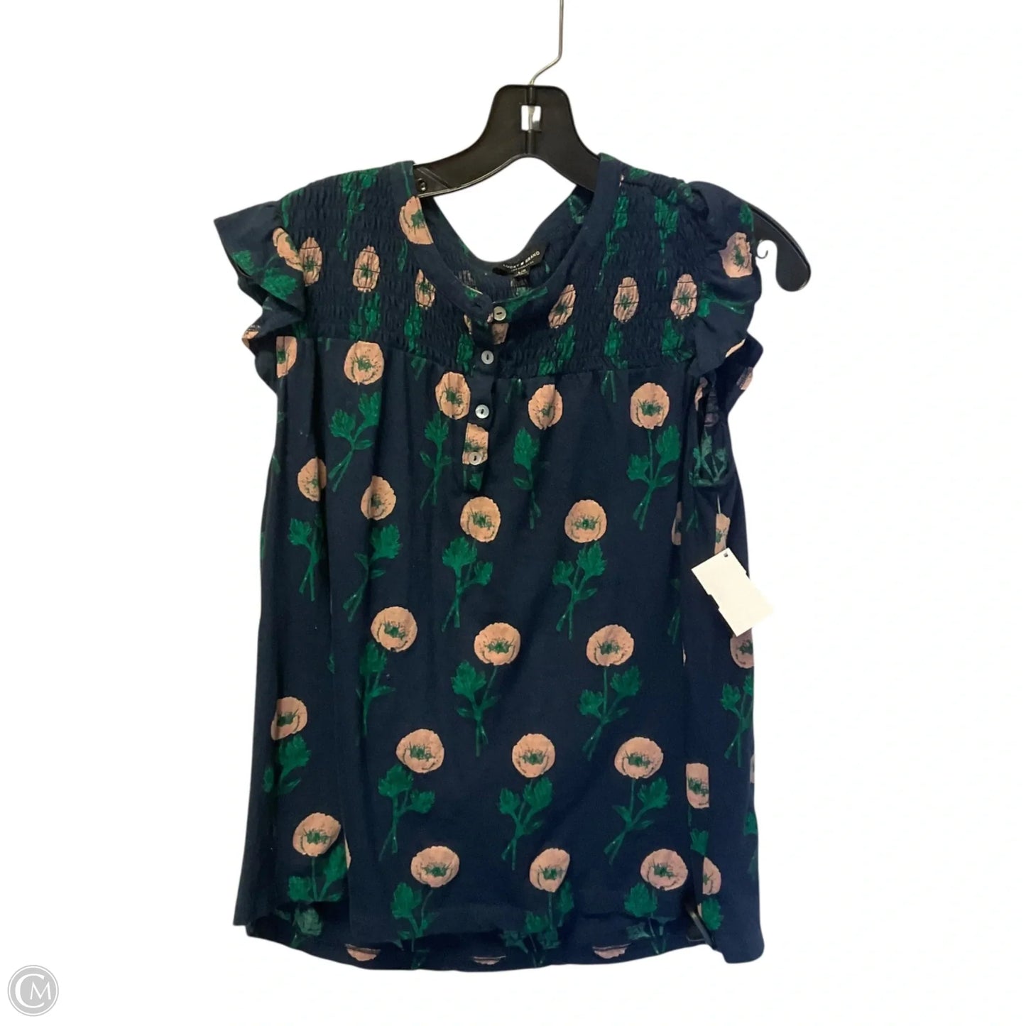 Top Sleeveless By Lucky Brand In Navy, Size: L