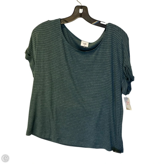 Top Short Sleeve By Cabi In Striped Pattern, Size: Xs