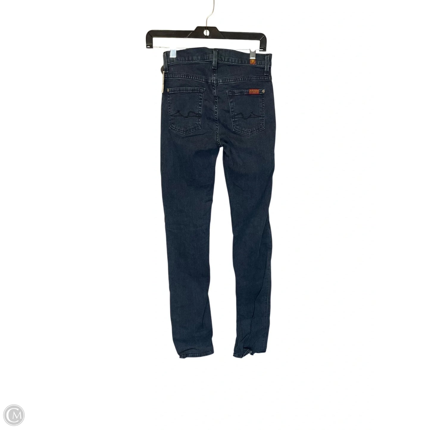 Jeans Skinny By 7 For All Mankind In Blue Denim, Size: 2