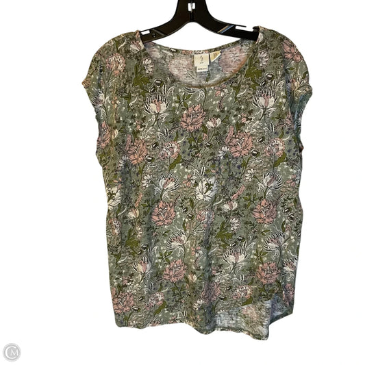 Top Short Sleeve By Joie In Green, Size: Xl
