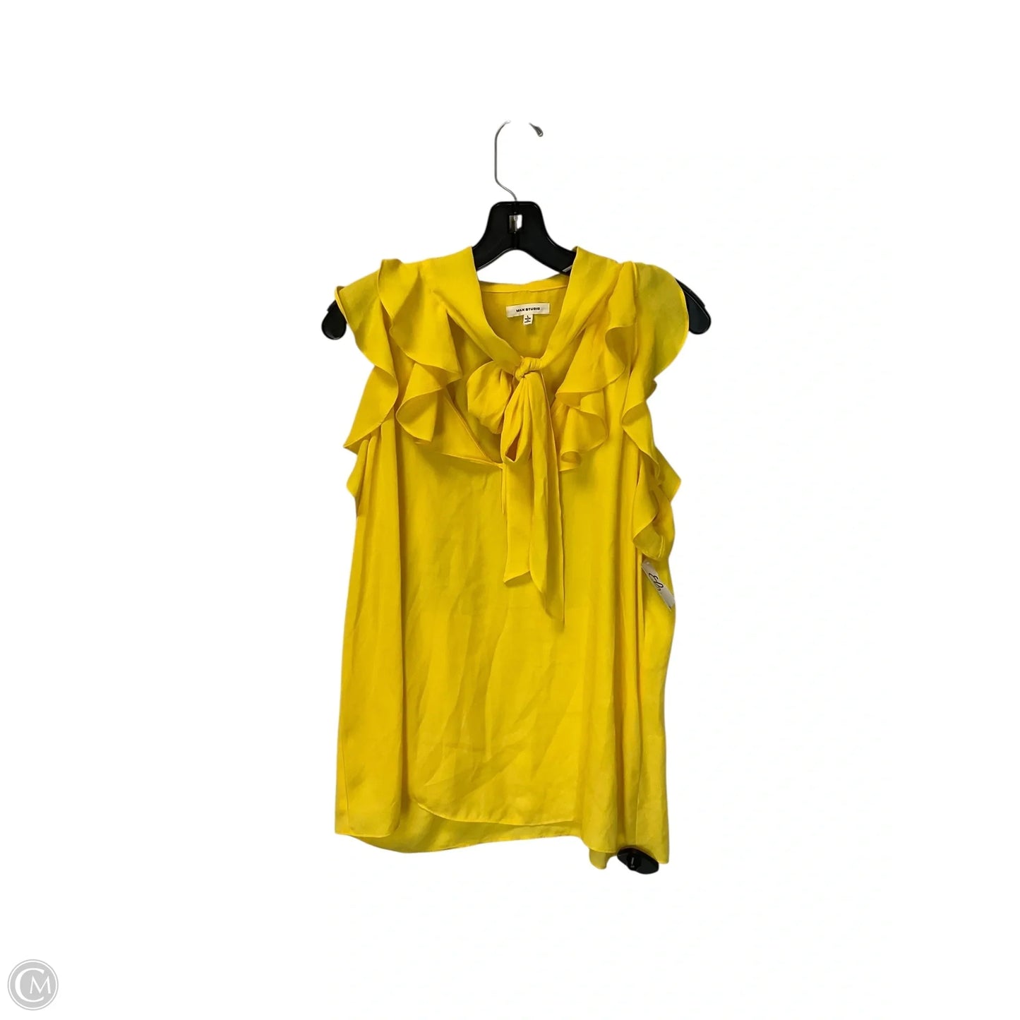Top Sleeveless By Max Studio In Yellow, Size: L