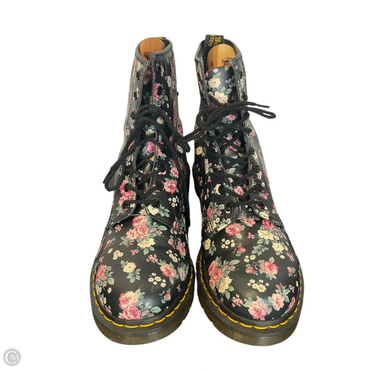 Boots Combat By Dr Martens In Floral Print, Size: 11