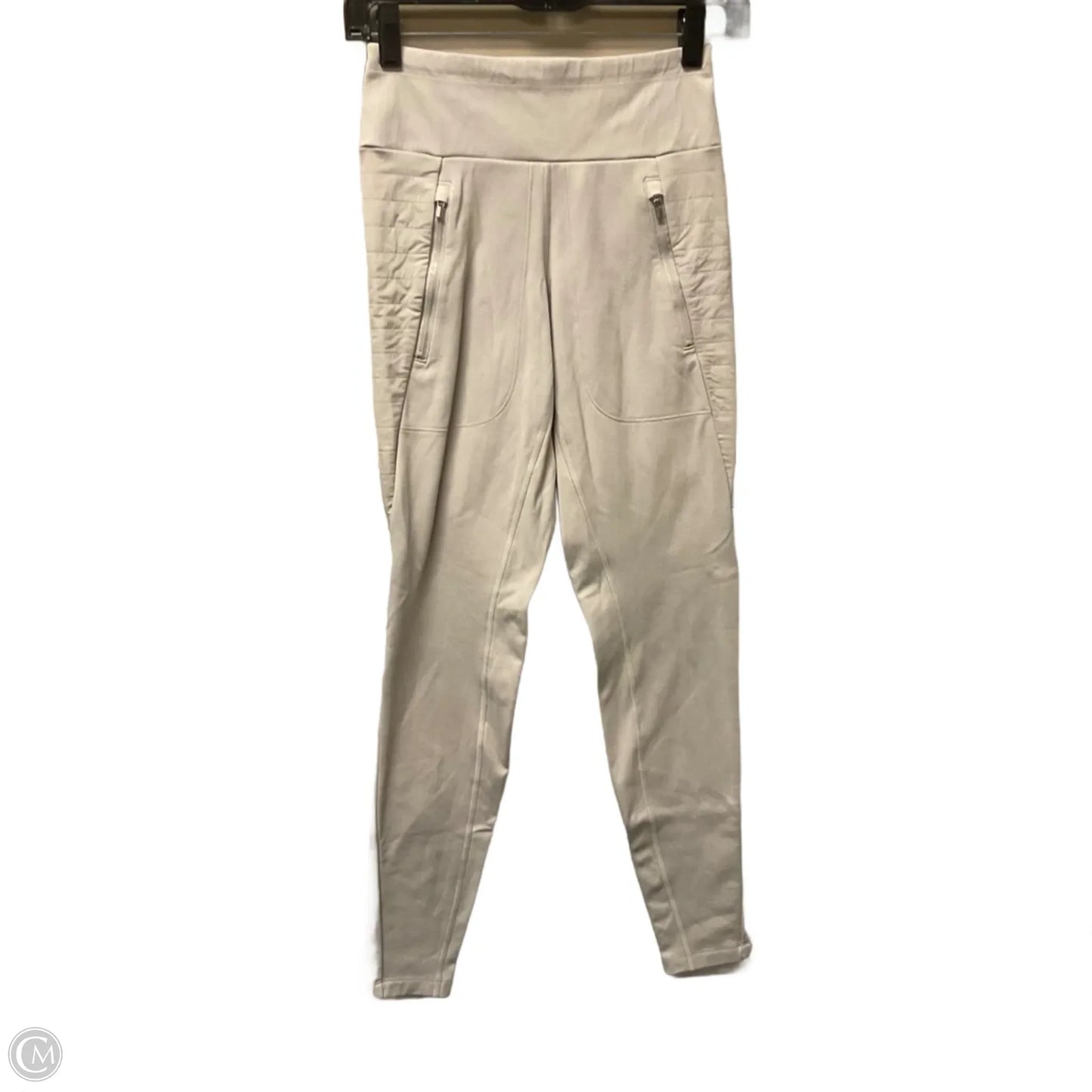 Athletic Leggings By Athleta In Cream, Size: Xxs