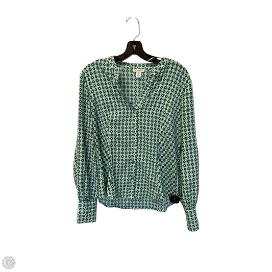 Top Long Sleeve By Carolina Belle In Blue & Green, Size: M