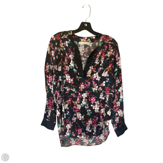 Top Long Sleeve By Amanda Uprichard In Multi-colored, Size: S