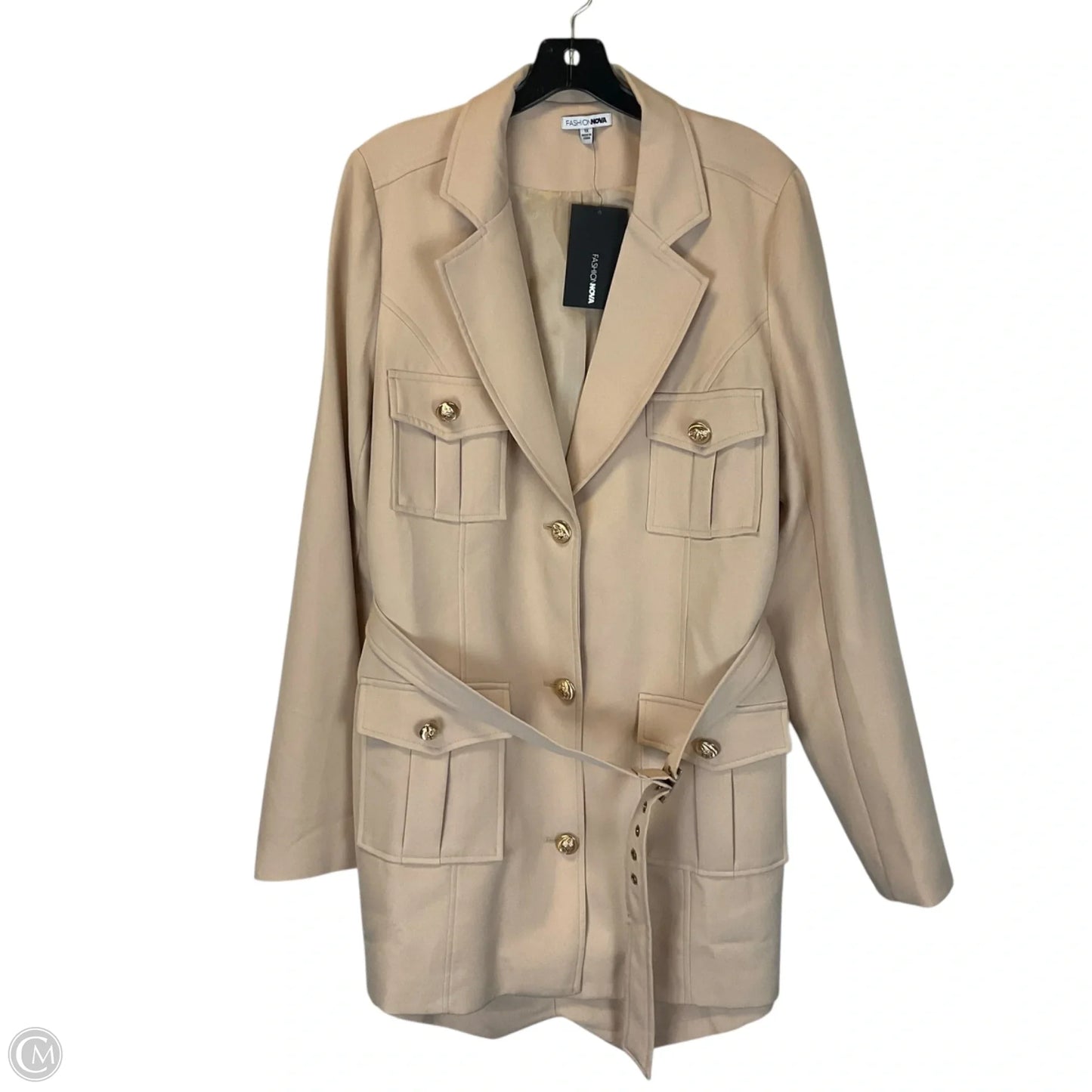 ROMPER By Fashion Nova In Taupe, Size: 1x